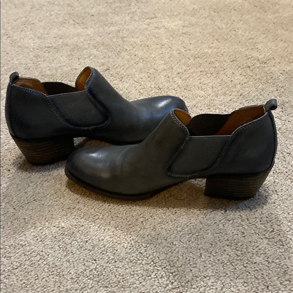 Pikolinos Gray Leather Ankle Booties SZ 41 (10.5 US)